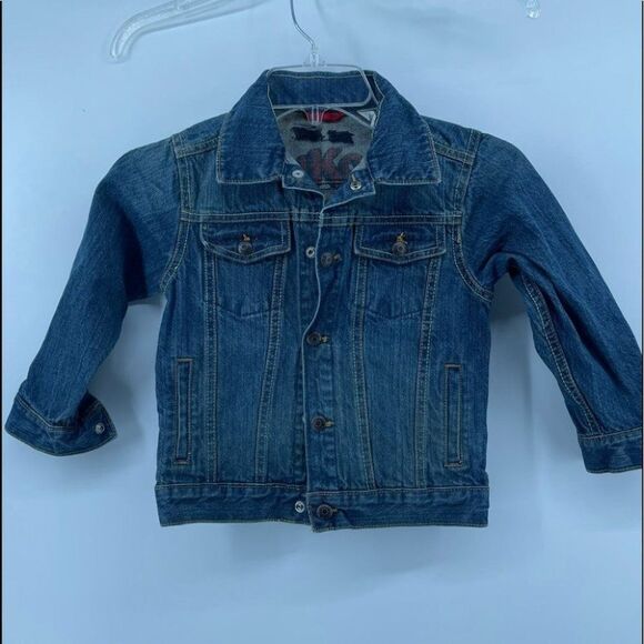 Vintage OshKosh Denim‎ Jean Jacket Classic Button Front Jacket Toddler Size 4 - Picture 1 of 9